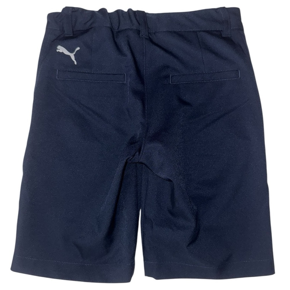 Puma Boys Golf Shorts Navy Blue XS 6/7 Adjustable Waist UPF 50+ - Picture 2 of 9